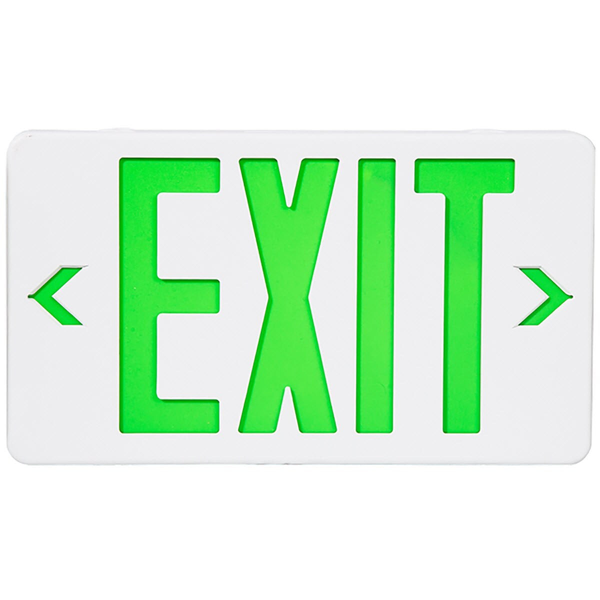 LED White and Green or Red Exit Sign 1W, UL Listed