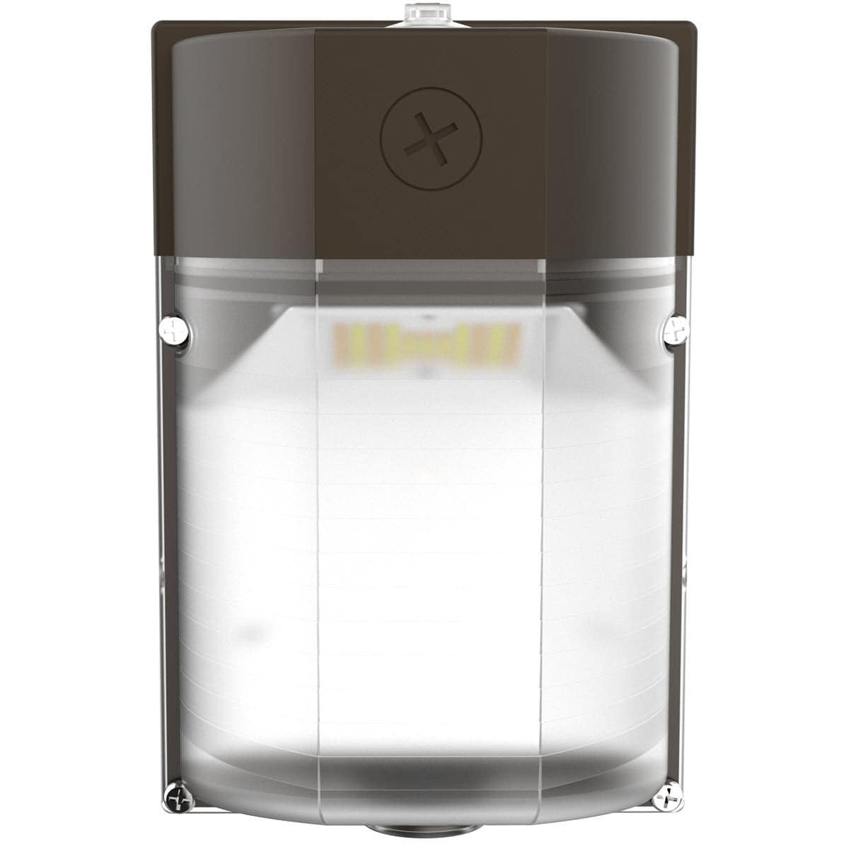 LED Mini Wall Pack, Multi Wattage Up to 25W, Multi CCT, Frosted Lens