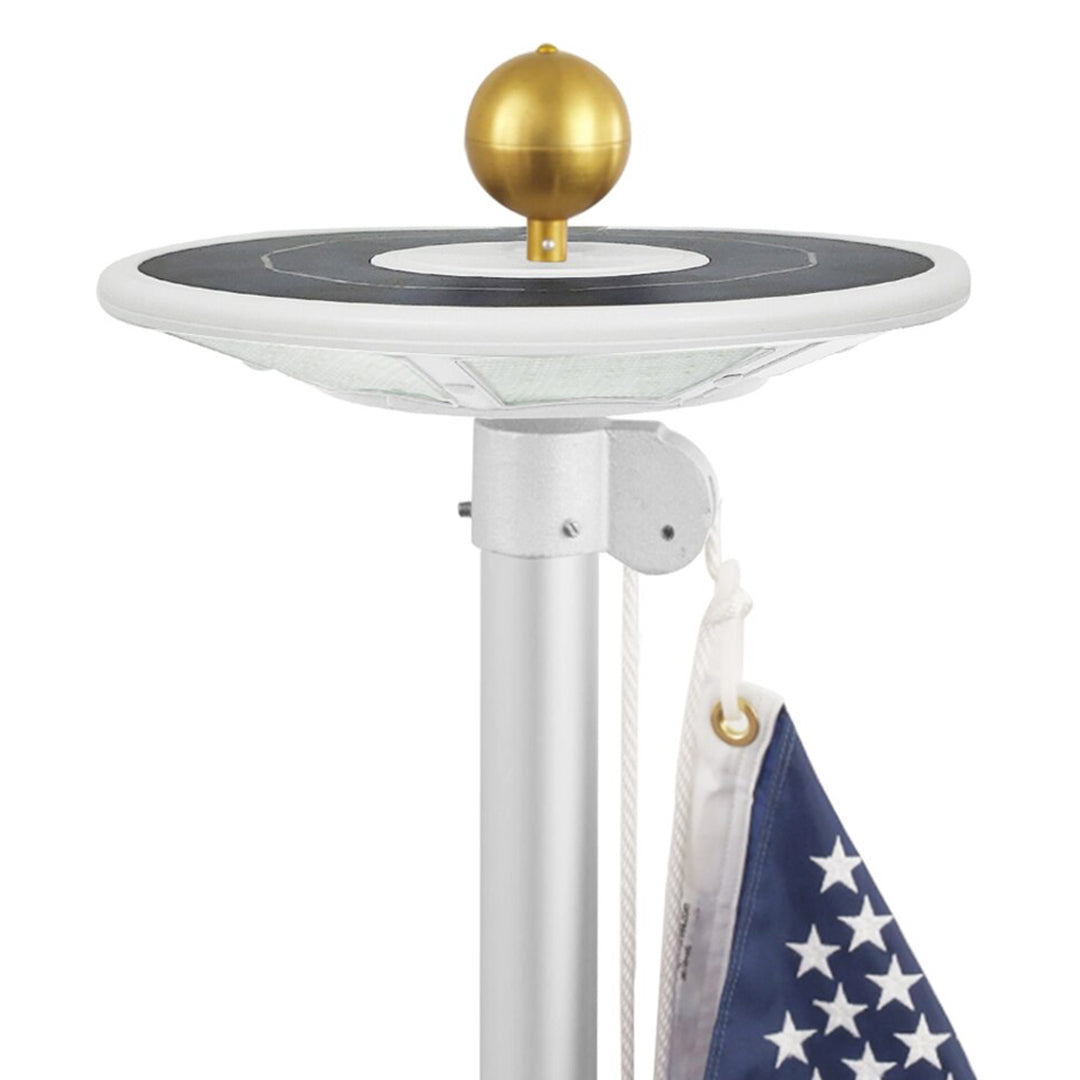120 LED Solar Flagpole Light