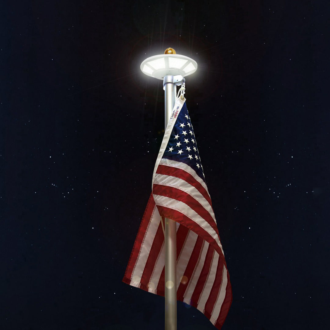 120 LED Solar Flagpole Light