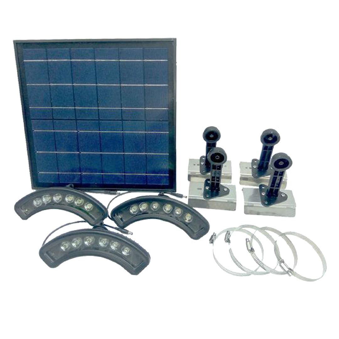 18 LED Solar Flagpole Light