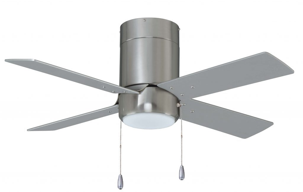 Metalis 4-Blade, 52” Sweep Hugger, Pull Chain, Integrated LED Light Kit Included
