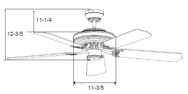 Caribbean, 5-Blade 52” Fan