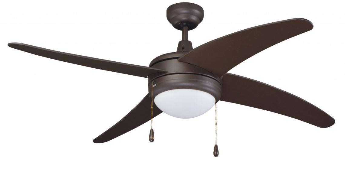 Europa I - 4-Curved Blade, 50” Sweep, E26 LED Light Kit Included