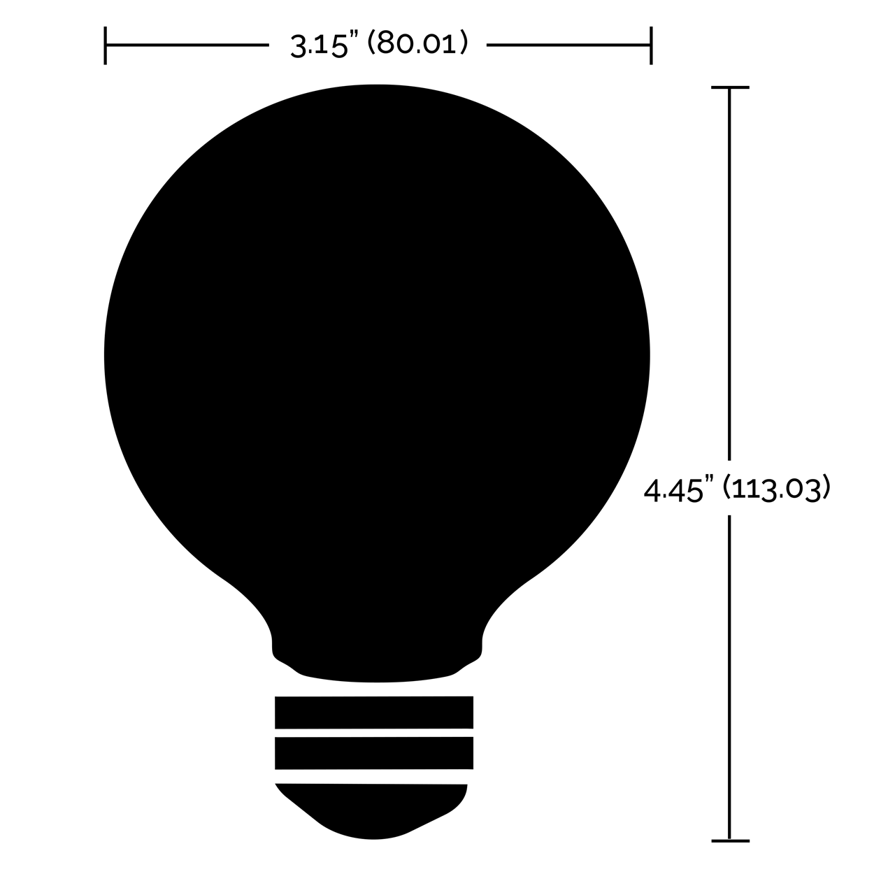 Wi-Fi 4.5W LED G25 Clear Tunable White Filament Globe