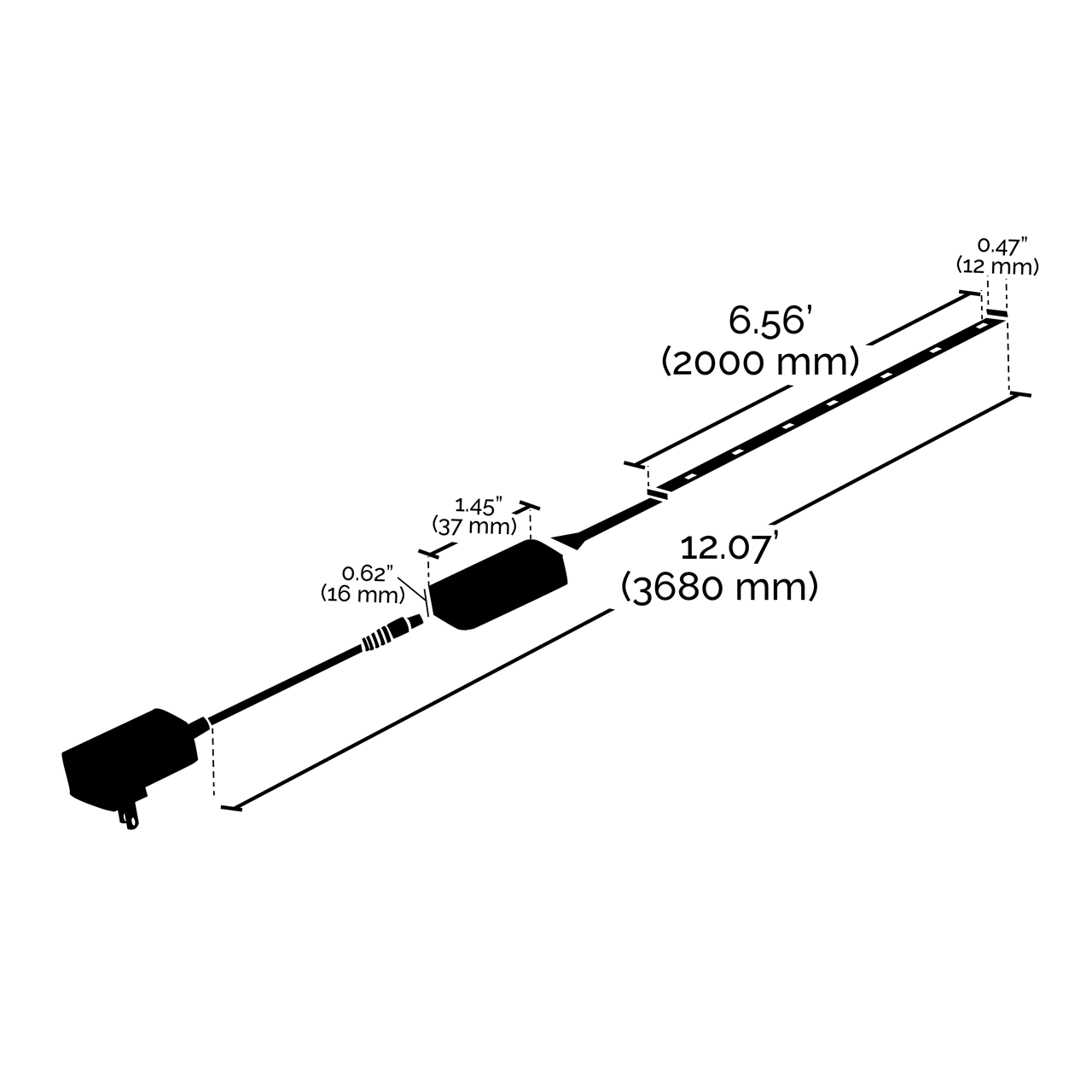 Wi-Fi 20W 6' Indoor LED RGB & TW Tape Light