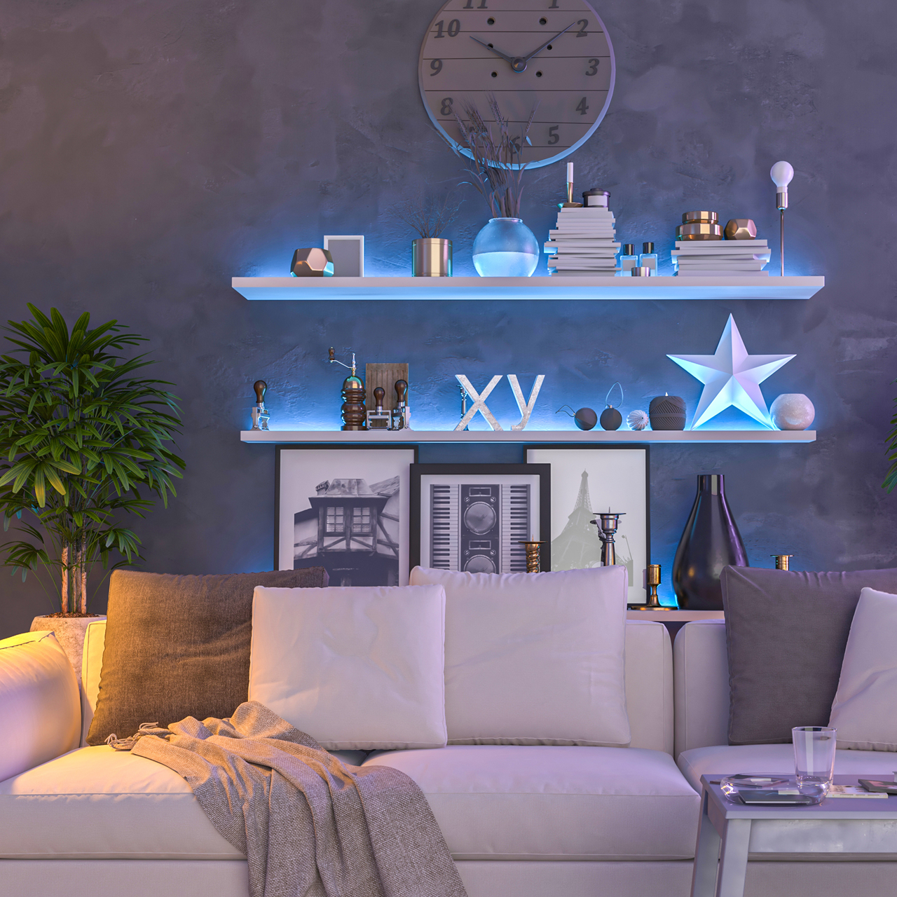 Wi-Fi 20W 6' Indoor LED RGB & TW Tape Light