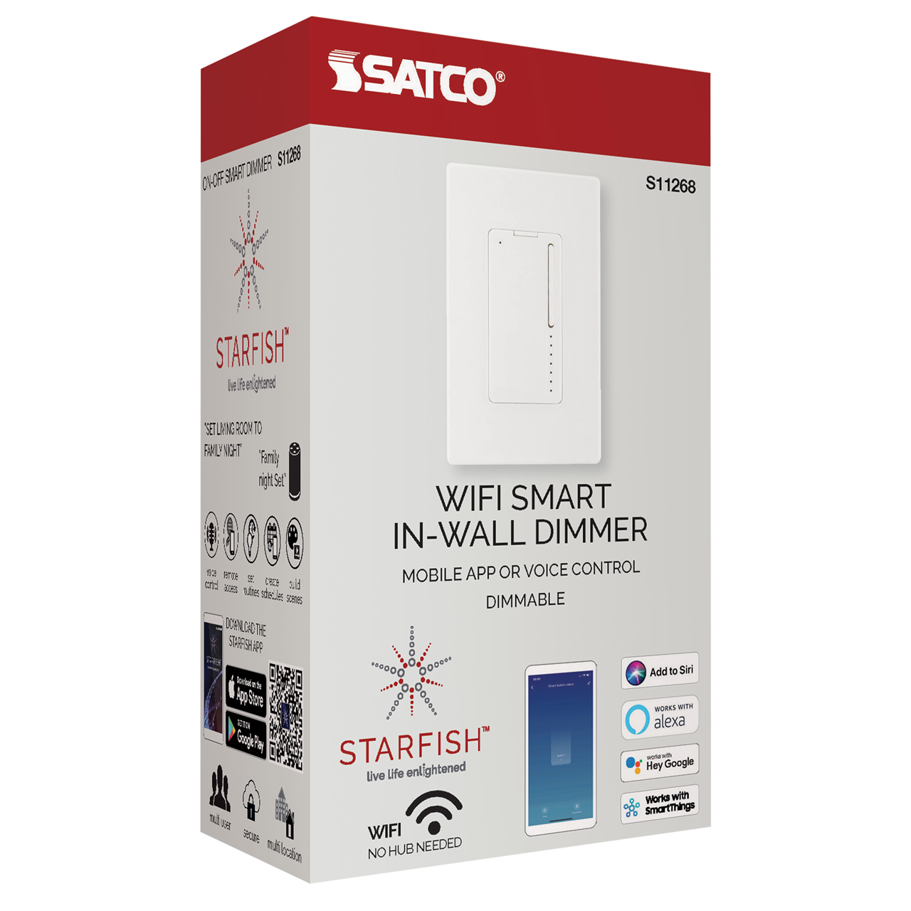 Wi-Fi Dimmer Wall Switch