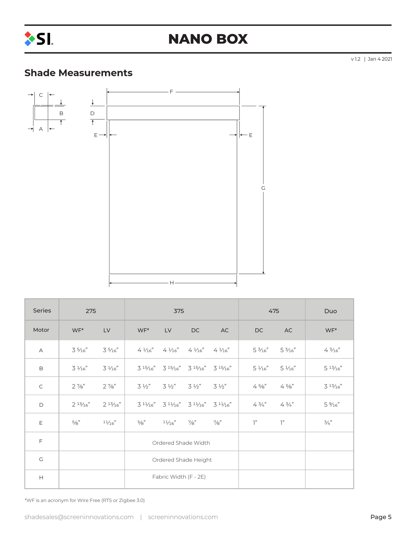 Nano Box Window Shades