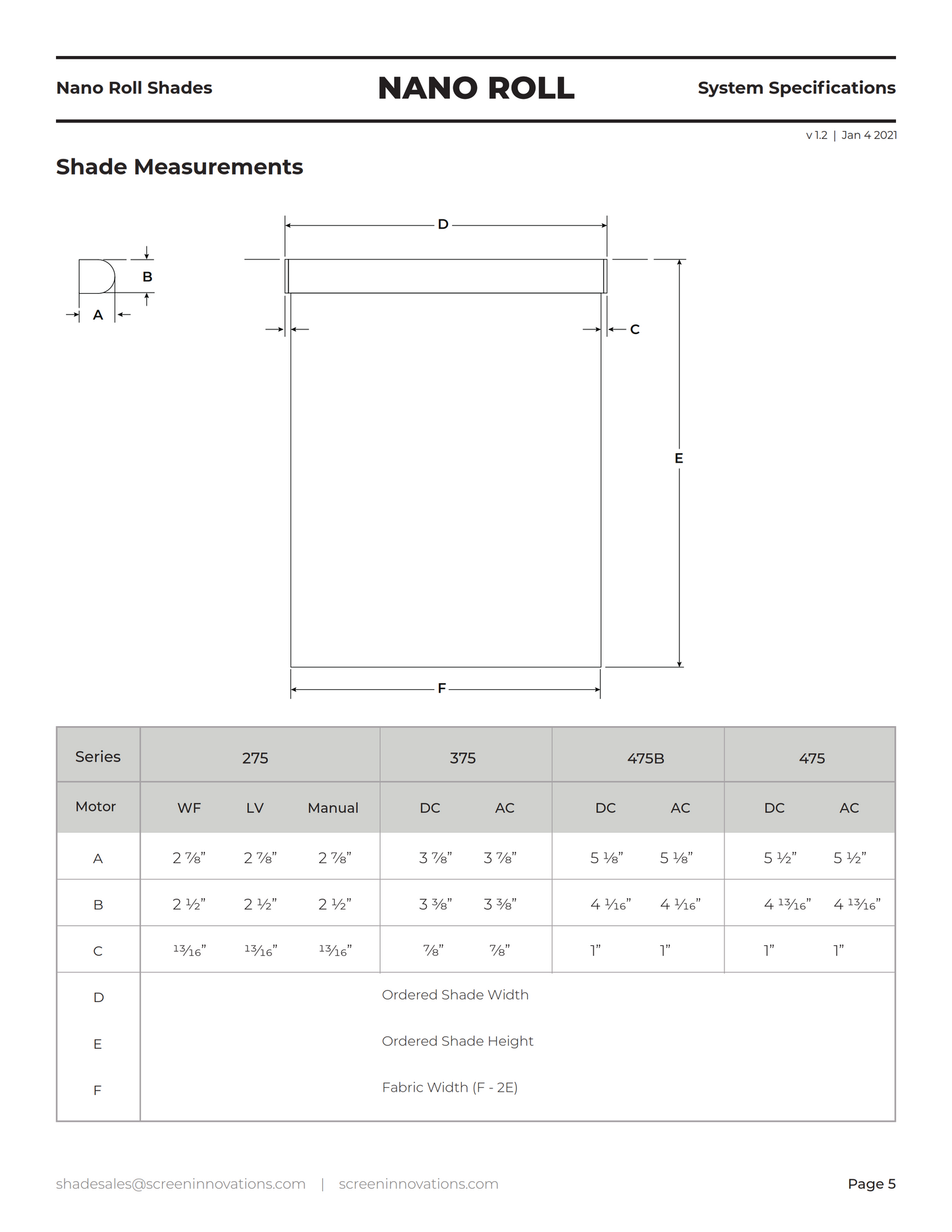 Nano Roll Window Shades
