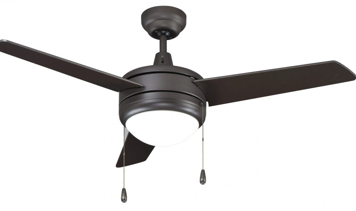 Contempo II - 3-Blade, 44” Sweep, E26 LED Light Kit Included