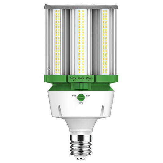 LED Corn Light, E39 Base, Multi-Wattage Up to 100W, Multi-CCT