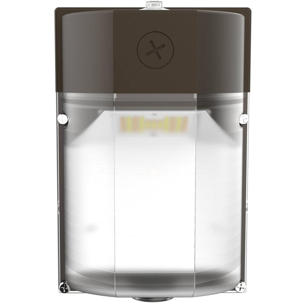 LED Mini Wall Pack, Multi Wattage Up to 25W, Multi CCT, Frosted Lens