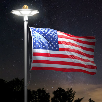 120 LED Solar Flagpole Light