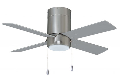 Metalis 4-Blade, 52” Sweep Hugger, Pull Chain, Integrated LED Light Kit Included