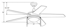 Load image into Gallery viewer, Mirage – 5 Blade, 50” Sweep, E26 LED Light Kit Included
