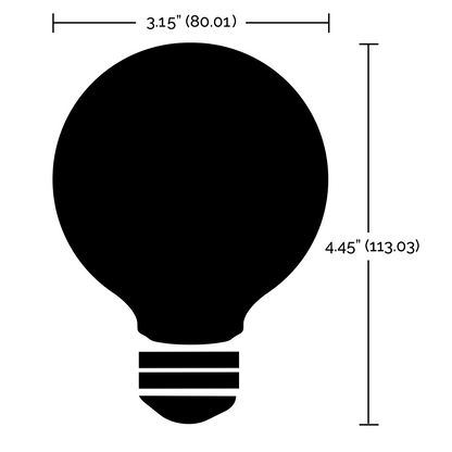 Wi-Fi 4.5W LED G25 Clear Tunable White Filament Globe