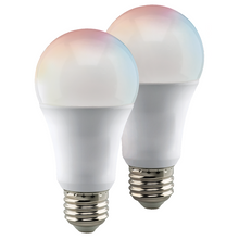 Load image into Gallery viewer, Wi-Fi 9.5W LED A19 RGB and Tunable White Smart Bulb 2 Per Box
