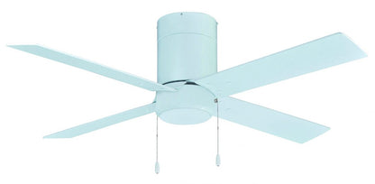 Metalis 4-Blade, 52” Sweep Hugger, Pull Chain, Integrated LED Light Kit Included