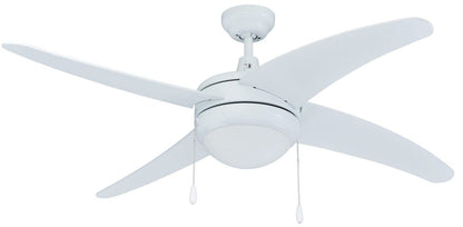 Europa I - 4-Curved Blade, 50” Sweep, E26 LED Light Kit Included