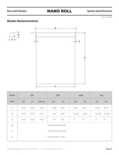 Nano Roll Window Shades